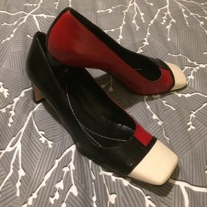 Retro Kate Spade Colorblock Pumps